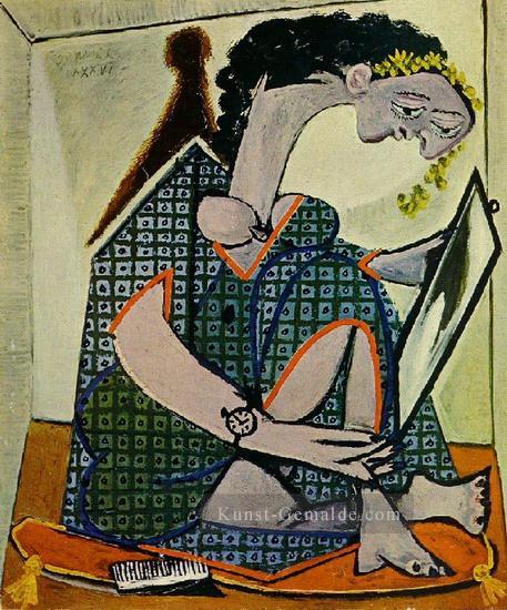 Frau a la montre 1936 kubist Pablo Picasso Ölgemälde